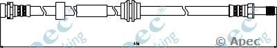 APEC BRAKING hos3796 -  Тормозной шланг